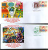 India 2020 Big Salute to Corona Warriors COVID-19 Health Set of 5 Special Covers # 6902