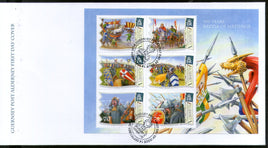 Alderney 2016 Battle of Hasting 950 Years War History Horse Ship M/s FDC # 6958