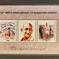Liechtenstein 2019 Mahatma Gandhi of India 150th Birth Anniversary 3v Customized M/s MNH # 5976