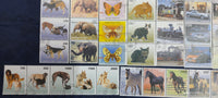 Worldwide 65 Diff. Stamp on Cat Dog Elephant Car Trains Butterflies Horse Cancelled # 7089