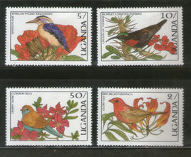 Ouganda 1987 Oiseaux Faune Faune Sc 535 4v MNH # 715