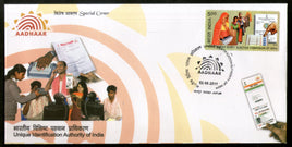 India 2011 Unique Identification Authority AADHAAR Card Special Cover # 7227