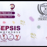 India 2018 World Sepsis Day Disease Health Medical Special Cover # 7229