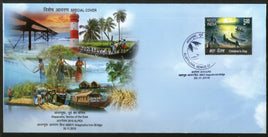 India 2018 Alappuzha Iron Bridge Light House Culture Special Cover # 7404