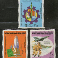 Libya 1978 September Revolution Military Aeroplane Sc 742-44 MNH # 741