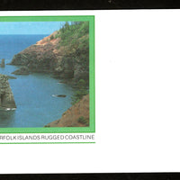 Norfolk Islands Beauty of Rugged Coastline Postal Stationery Envelope Mint # 7426