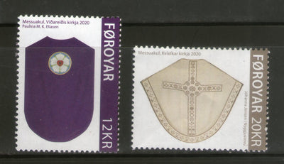 Faroe Islands 2020 Chasubles II Christianity 2v MNH # 753