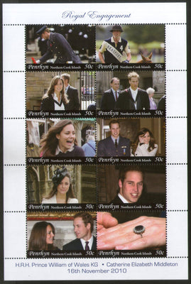 Penrhyn 2011 Prince William & Kate Middleton Royal Wedding Sc 478 MNH # 7541
