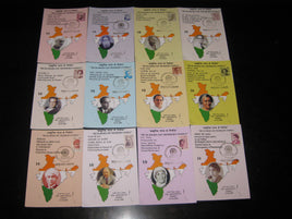 India 2008-9 Mahatma Gandhi Jawaharlal Nehru Builders of Modern India 12 Max-Card # 7555