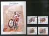 Somalia 2003 Bike Sport Motor Cycling 4V + M/s MNH # 7569