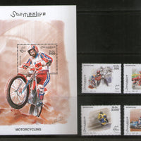 Somalia 2003 Bike Sport Motor Cycling 4V + M/s MNH # 7569