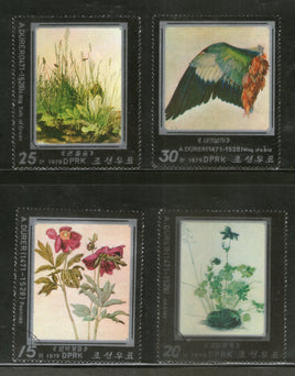 Korea 1979 Durer's Painting Art Flowers Plant Bird Cancelled # 7580A