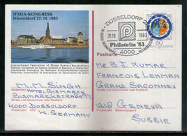 Germany 1983 IFSDA-Congress Postcard With Philatelia-83 Cancelled # 7581