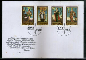 Liechtenstein 2005 Paintings Saints Sc 1308-11 4v FDC # 7594