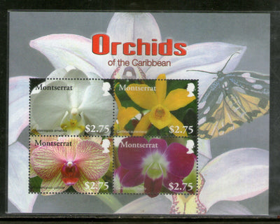 Montserrat 2008 Orchids Flower Plant Sc 1210 M/s MNH # 7600