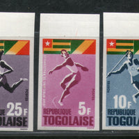Togo 1965 Sports Javelin Running Football Discus Flag Sc 525-28,C46 IMPERF MNH # 765
