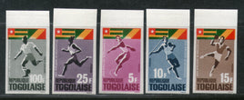 Togo 1965 Sports Javelin Running Football Discus Flag Sc 525-28,C46 IMPERF MNH # 765