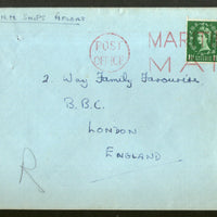Great Britain 19?? Maritime Mail Cancellation From H.M. Ship Afloat # 7665