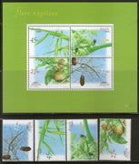 Angola 2003 Fruits Tree Flora Sc 1261-64a 4v+M/s MNH # 7680