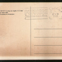 Netherlands 1983 European Telecommunication Satellite Newspaper Sc 650-51  Max Cards # 7688