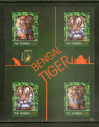 Gambia 2011 Bengal Tiger Wildlife Animal Indian Themes Sc 3337 Sheetlet MNH # 7718