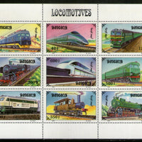 Mongolia 1997 Locomotive Train Railway Transport Sc 2255J Sheetlet MNH # 7760