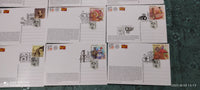 India 2020 Traditional Toys 151 Years of Post Card Philately Day Set of 12 Cancelled Post Cards # 7774