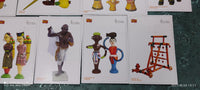 India 2020 Traditional Toys 151 Years of Post Card Philately Day Set of 12 Cancelled Post Cards # 7774
