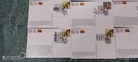 India 2020 Traditional Toys 151 Years of Post Card Philately Day Set of 12 Cancelled Post Cards # 7774