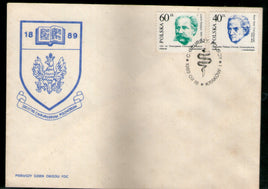 Poland 1989 Teaching Surgery at Polish University Health Surgeons Sc 2927-28 FDC # 7777