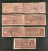 India Fiscal Kathiawar State 19 Diff. QV to KGVI Court Fee Revenue Stamp Used # 778