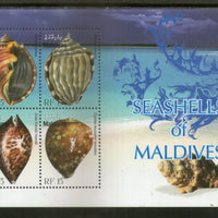 Maldives 2010 Marine Life Seashells M/s MNH # 7795