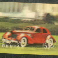 Bhutan 1971 Car Cord US Antique Automobiles Exotica 3D Stamp Sc 128c MNH # 780