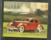 Bhutan 1971 Car Cord US Antique Automobiles Exotica 3D Stamp Sc 128c MNH # 780