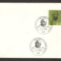 Germany 1969 Mahatma Gandhi of India Birth Centenary FDC RARE # 7903