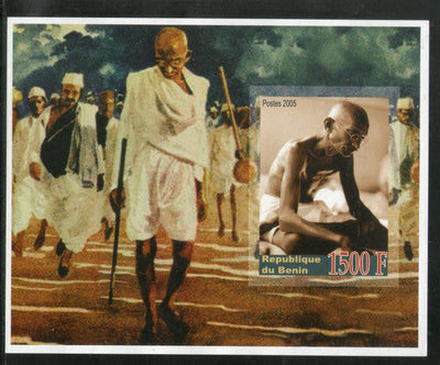 Benin 2005 Mahatma Gandhi of India Dandi March Imperf M/s MNH # 7908