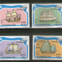 Somalia 1994 Sailing Ship Transport 4V MNH # 791