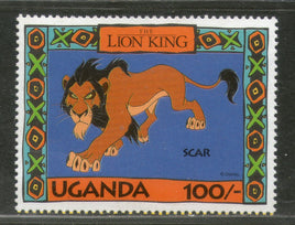 Uganda 1994 Disney´s The Lion King Scar Cartoon Animation Film Cinema Sc 1266h MNH # 800