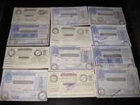 India 12 Different Postal Order up to Rs. 7 Good Condition Used RARE # 8038