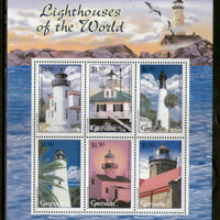 Grenada 2001 Lighthouse Architecture M/s Sc 3173 Sheetlet MNH # 8040