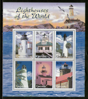 Grenada 2001 Lighthouse Architecture M/s Sc 3173 Sheetlet MNH # 8040