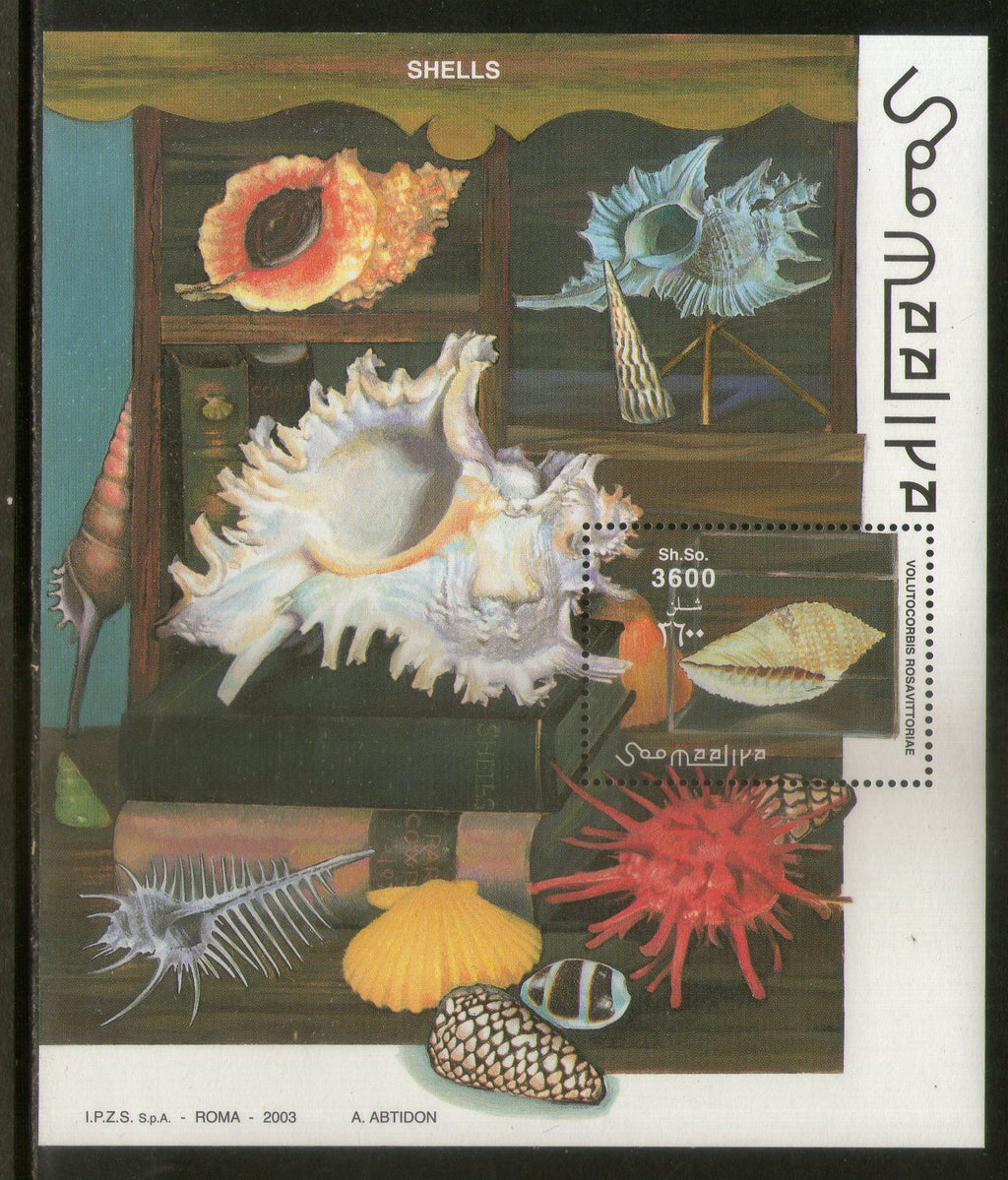 Somalia 2003 Sea Shell Marine Life Corals M/s MNH # 8045