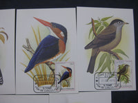 St. Thomas & Prince Is. 1979 Birds Fauna Wildlife Sc 541-7 Max Cards Set # 8074