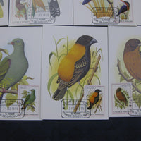 St. Thomas & Prince Is. 1979 Birds Fauna Wildlife Sc 541-7 Max Cards Set # 8074