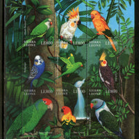 Sierra Leone 2000 Parrots Birds Animals Sc 2272 Sheet of 9 MNH # 8155