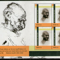 Nevis 2011 Mahatma Gandhi of India Sc 1650 Sheetlet MNH # 8166