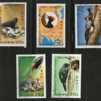 Korea 1978 Birds Woodpeckers Preservation Wild Life Fauna Sc 1751-55 Cancelled # 8179A