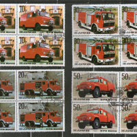 Korea 1987 Fire Engines Transport Automobile BLK/4 Cancelled # 8181B