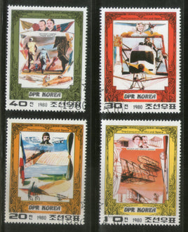 Korea 1980 Conqueror of Sky & Space Aeroplane Transport Flag Sc 1944-47 Cancelled ++ 8203a