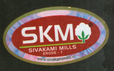 India SKM Brand Vintage Textile Label # 824